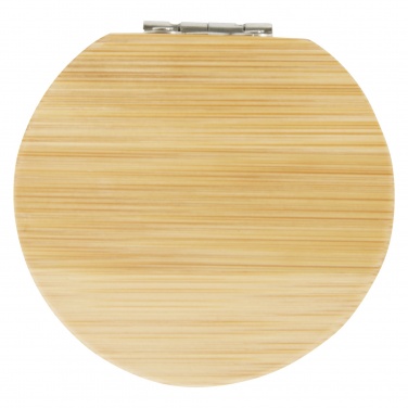 Logo trade promotional products image of: Afrodit bamboo pocket mirror