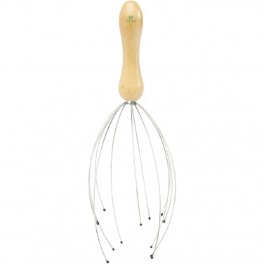 Logo trade corporate gift photo of: Hator bamboo head massager