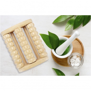 Logo trade promotional merchandise image of: Venis bamboo foot massager