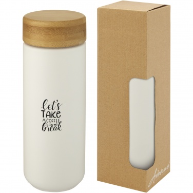 Logotrade promotional giveaway image of: Lumi 300 ml ceramic tumbler with bamboo lid