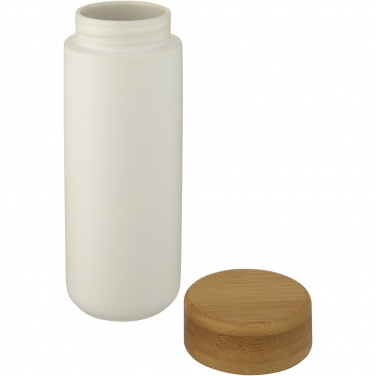 Logo trade promotional merchandise image of: Lumi 300 ml ceramic tumbler with bamboo lid