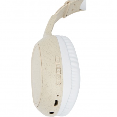 Logotrade promotional item picture of: Riff wheat straw Bluetooth® headphones with microphone