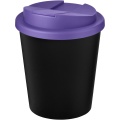 Americano® Espresso Eco 250 ml recycled tumbler with spill-proof lid , Solid black / Purple