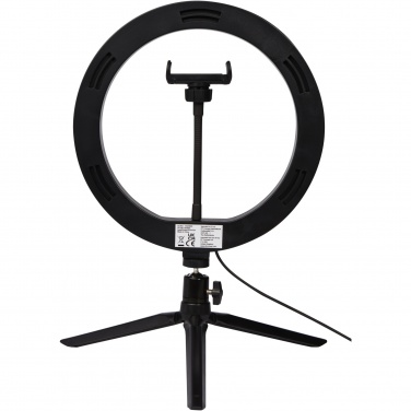 Logotrade promotional gift image of: Studio ring light for selfies and vlogging with phone holder and tripod