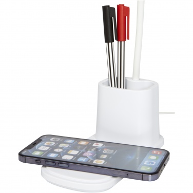 Logotrade promotional gift image of: Bright desk lamp and organizer with wireless charger