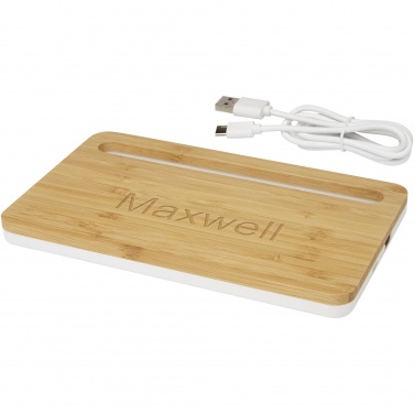 Logotrade promotional item image of: Medake 10W bamboo wireless charger