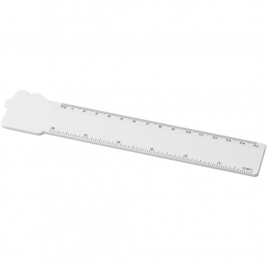 Logo trade promotional gifts image of: Tait 15 cm house-shaped recycled plastic ruler