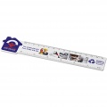 Tait 15 cm house-shaped recycled plastic ruler, White