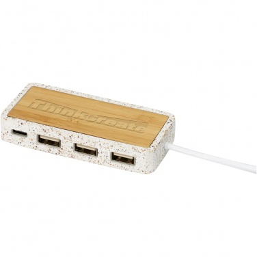 Logo trade promotional giveaway photo of: Terrazzo USB 2.0 hub