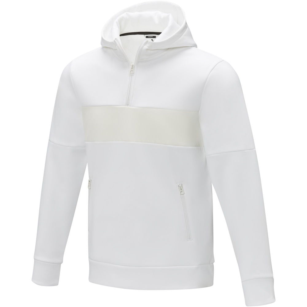 Logo trade promotional gift photo of: Sayan men's half zip anorak hooded sweater