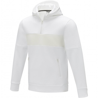 Logo trade promotional items image of: Sayan men's half zip anorak hooded sweater