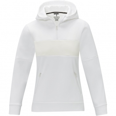 Logo trade promotional gift photo of: Sayan women's half zip anorak hooded sweater