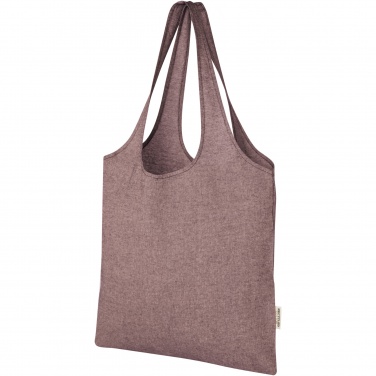 Logo trade promotional products image of: Pheebs 150 g/m² recycled cotton trendy tote bag 7L