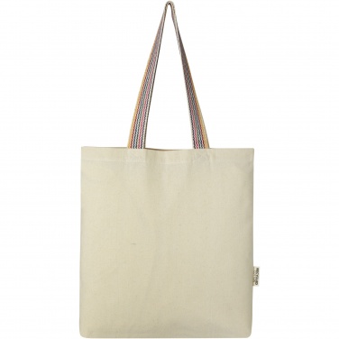 Logotrade promotional giveaway image of: Rainbow 180 g/m² recycled cotton tote bag 5L