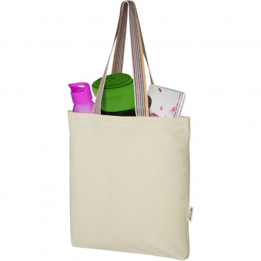 Logotrade business gift image of: Rainbow 180 g/m² recycled cotton tote bag 5L