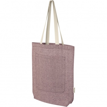 Logotrade corporate gift picture of: Pheebs 150 g/m² recycled cotton tote bag with front pocket 9L