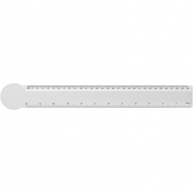 Logotrade promotional item picture of: Tait 30cm circle-shaped recycled plastic ruler