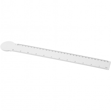 Logo trade promotional products image of: Tait 30cm circle-shaped recycled plastic ruler