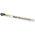 Tait 30cm heart-shaped recycled plastic ruler, White