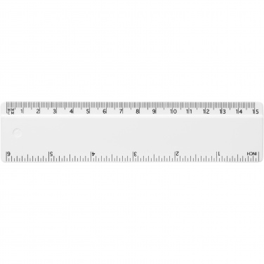 Logo trade corporate gifts image of: Refari 15 cm recycled plastic ruler