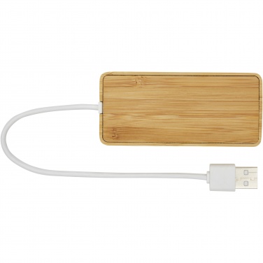 Logo trade advertising products picture of: Tapas bamboo USB hub