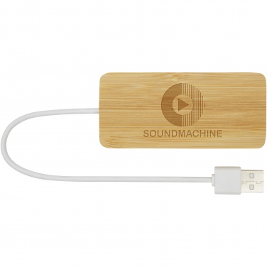 Logo trade promotional gift photo of: Tapas bamboo USB hub