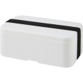 MIYO single layer lunch box , White / Solid black