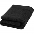 Nora 550 g/m² cotton towel 50x100 cm, Solid black