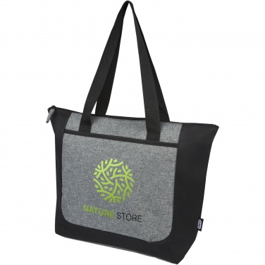 Logotrade promotional giveaways photo of: Reclaim GRS recycled two-tone zippered tote bag 15L