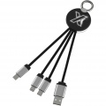 SCX.design C16 ring light-up cable, Solid black / White