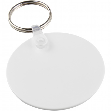 Logo trade promotional items image of: Tait circle-shaped recycled keychain