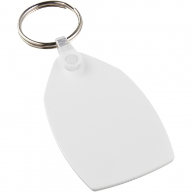 Logo trade promotional gifts image of: Tait rectangular-shaped recycled keychain