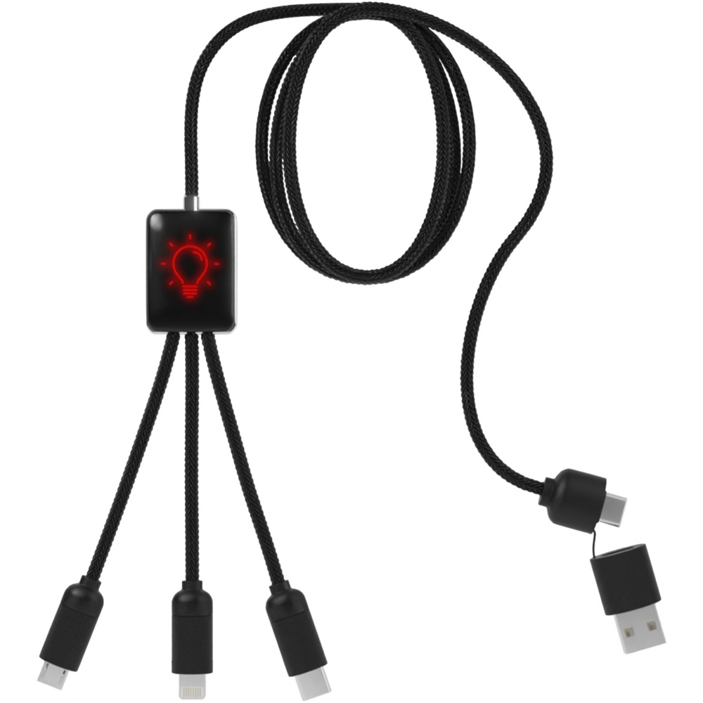 Logo trade promotional gifts image of: SCX.design C28 5-in-1 extended charging cable