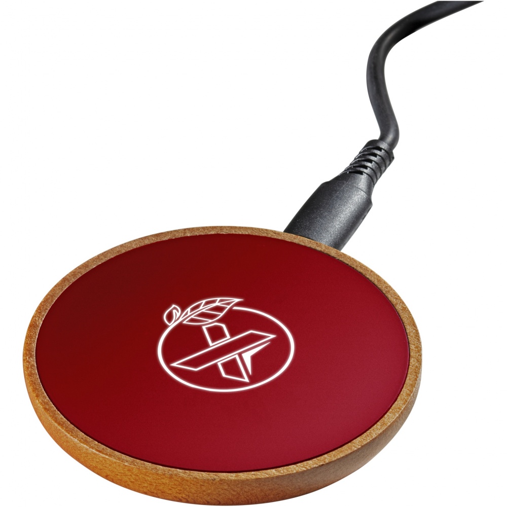 Logotrade corporate gift image of: SCX.design W13 10W wooden wireless charging station