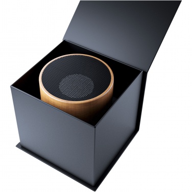 Logo trade promotional gift photo of: SCX.design S27 3W wooden ring speaker