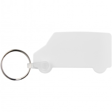 Logo trade promotional gifts picture of: Tait van-shaped recycled keychain