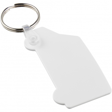 Logo trade promotional gift photo of: Tait van-shaped recycled keychain