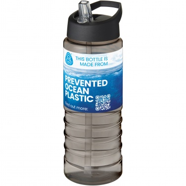 Logo trade corporate gifts image of: H2O Active® Eco Treble 750 ml spout lid sport bottle 