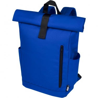 Logo trade promotional items image of: Byron 15.6" GRS RPET roll-top backpack 18L