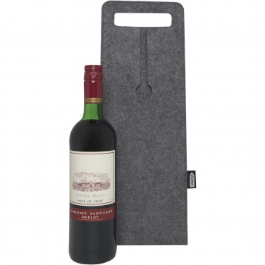 Logo trade promotional products picture of: Felta 75 cl GRS recycled felt wine bag