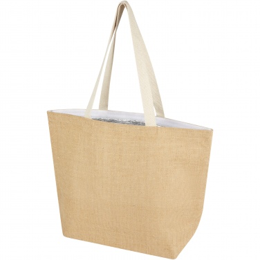 Logo trade promotional products picture of: Juta 300 g/m² jute cooler tote bag 12L