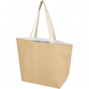 Logo trade promotional gifts picture of: Juta 300 g/m² jute cooler tote bag 12L