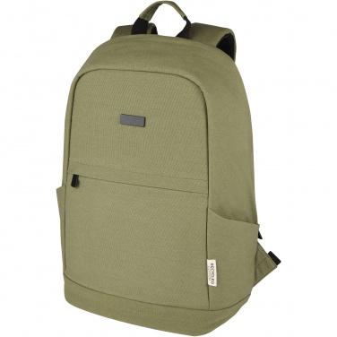 Logotrade promotional gift image of: Joey 15.6" GRS recycled canvas anti-theft laptop backpack 18L