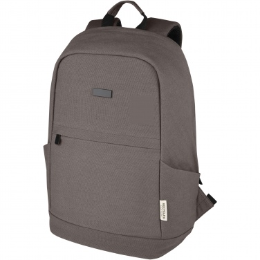 Logotrade business gift image of: Joey 15.6" GRS recycled canvas anti-theft laptop backpack 18L