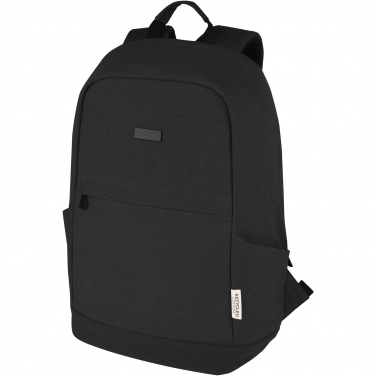 Logotrade promotional gift image of: Joey 15.6" GRS recycled canvas anti-theft laptop backpack 18L