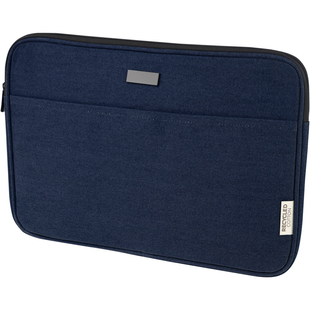 Logo trade promotional merchandise image of: Joey 14" GRS recycled canvas laptop sleeve 2L