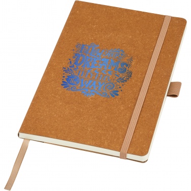 Logotrade promotional giveaways photo of: Kilau recycled leather notebook 