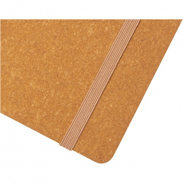 Logo trade promotional products image of: Kilau recycled leather notebook 