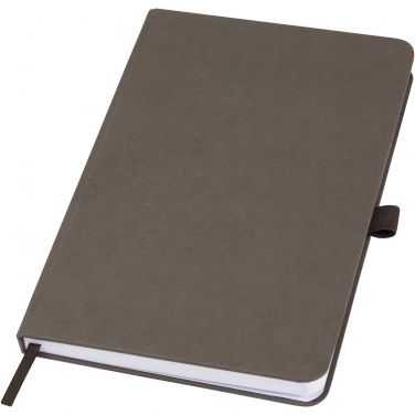 Logo trade promotional giveaways image of: Fabianna crush paper hard cover notebook