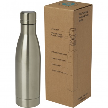 Logo trade advertising products image of: Vasa 500 ml RCS certified recycled stainless steel copper vacuum insulated bottle